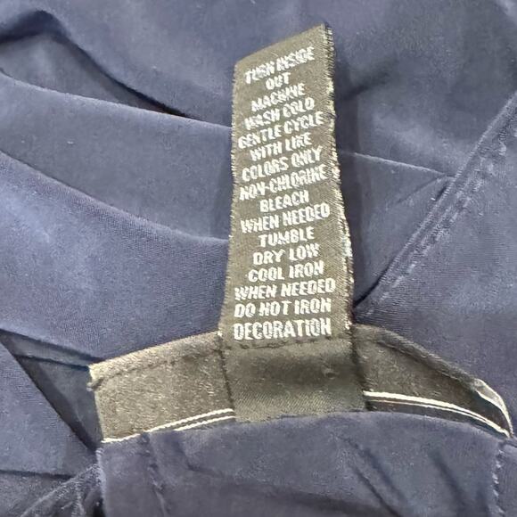 INC Y2K Small tank top Blue liberty star halter top rhinestone evening stretch - Picture 5 of 7